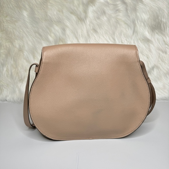 Chloé Marcie Medium Leather Crossbody - Nomad Beige - Picture 2 of 12